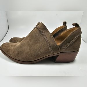 Qupid Suede Cutout Booties